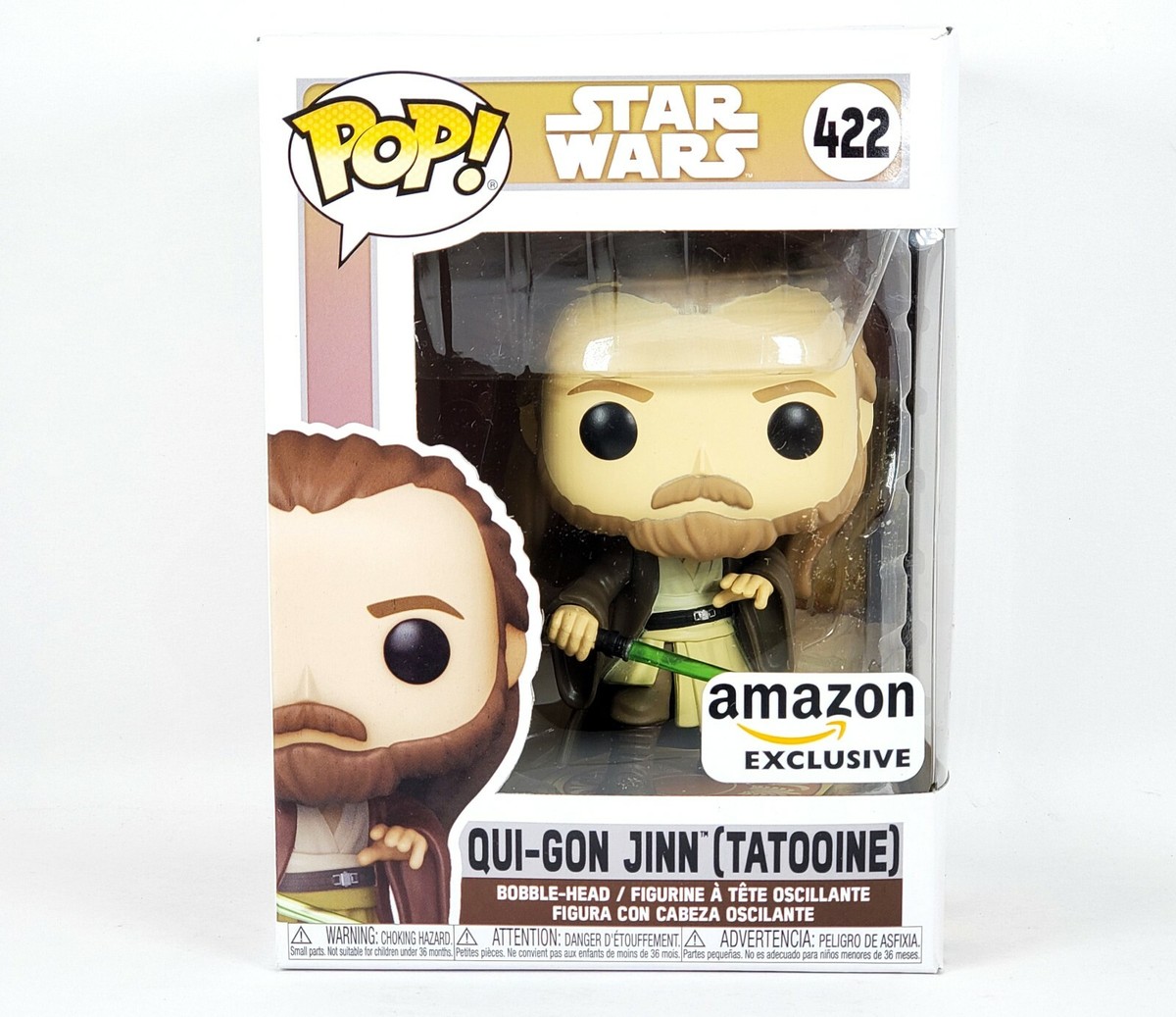 Funko Qui Gon POP Star Wars Liam Neeson Phantom Menace Funko Qui Gon POP Star Wars Liam Neeson Phantom Menace