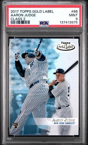2017 Topps Gold Label Aaron Judge Rookie Class 2 #86 PSA 9