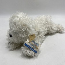 Vintage Bichon Frise Puppy Dog Plush 12  Animal Alley White Toys R Us w/ Tag
