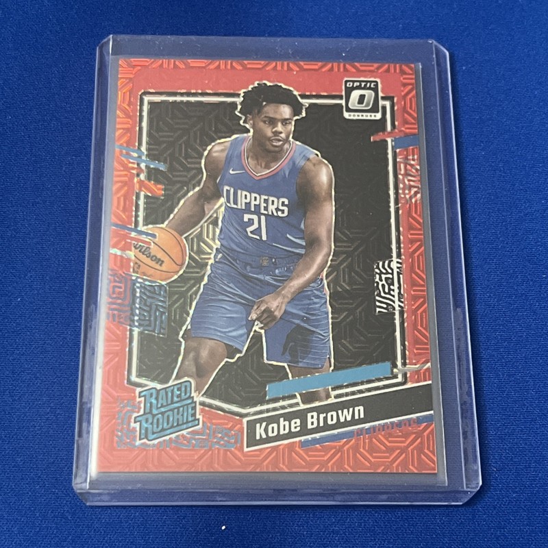 2023-24 Panini Donruss Optic  Rated Rookie Kobe Brown #232 Choice Red  /88 (RC) 