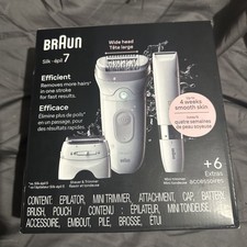 Braun Epilator Silk- pil 7 Women Shaver  Trimmer Wet/Dry Hair Removal New