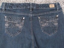 Bandolino Blu Jeans Womens 12 Dark Wash Mandie Premium Stretch 32x29