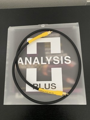 Analysis Plus Black Coaxial Digital Cable - 1.0 Meter - RCA to RCA