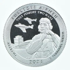 2021-S Washington Quarter ATB Tuskegee Airman Proof Silver