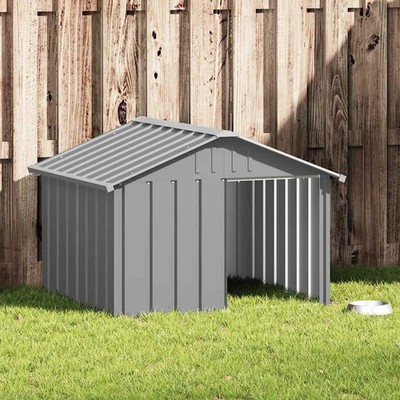 Hundehütte Verzinkter Stahl Hundezwinger Hundekäfig mehrere Auswahl vidaXL