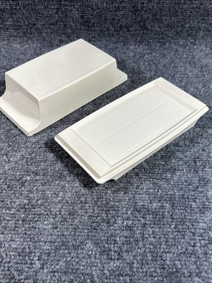 Vintage TUPPERWARE 2 Stick Butter Dish 7-1/4'' Almond Beige #1512 w/ Lid #1511