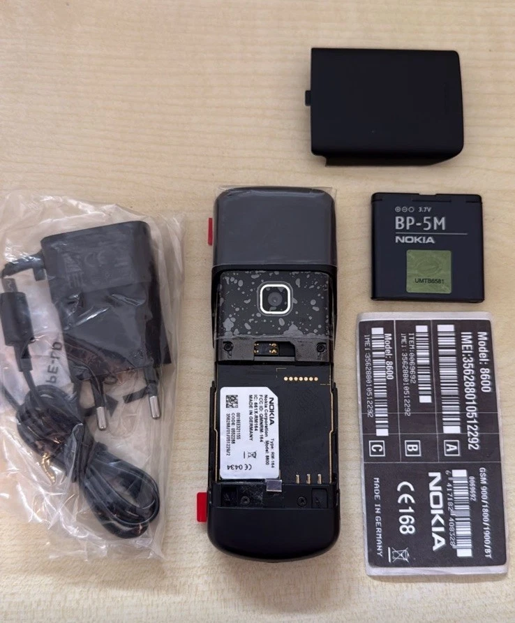 Original Nokia 8600 Luna Schwarz ohne Simlock Neu Geprüft Händler Garantie Handy - Bild 4 von 4