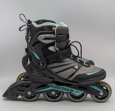 Rollerblade Zetrablade W Womens Size 9 Inline Skates Black Mint Green Fitness