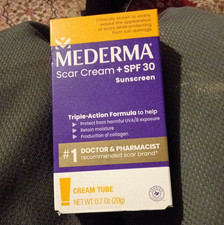 Mederma Scar Cream SPF 30 Scar Reducer Cream Tube 0.7 oz 20 g Exp 2028/02