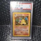 1999 POKEMON GAME #4 CHARIZARD-HOLO Base set charizard PSA 5 excellent graded