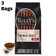Tullys Coffee French Roast, Ground Coffee, Da...
