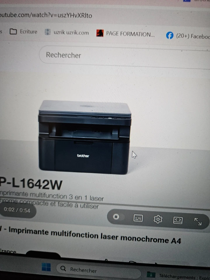 Imprimante Multifonction Monochrome 3 en 1 - Brother DCP-L1642W - Photo 3/4