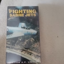 Fighting Sabre Jets Aviation A.V. Library VHS Tape Pre-owned