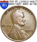 1929 (P) Lincoln Wheat Cent Penny 1c -  Circulated Good/Very Good (G/VG)