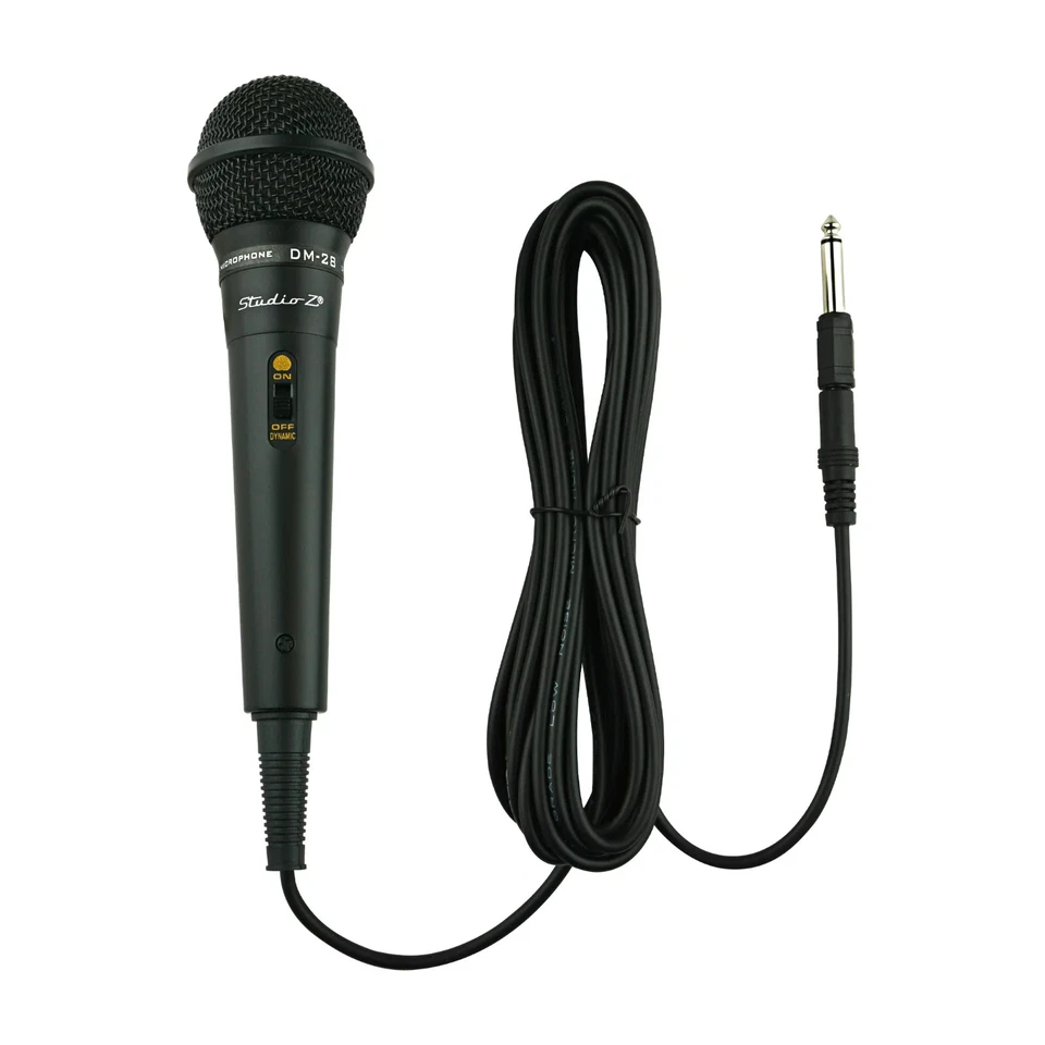 Uni-directional Dynamic Handheld Karaoke Microphone with Plug Adapter and Stand - Image 3 of 4