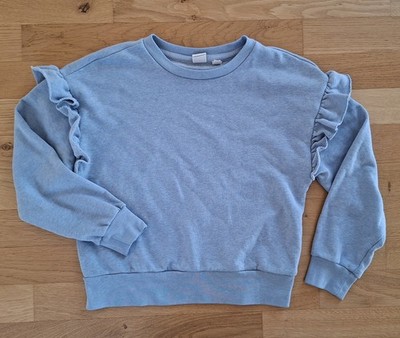 Gap Kids Pullover Gr. 140 Hellblau Kinder Mädchen Sweatshirt Sweater 