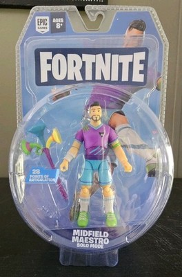 Fortnite Midfield Maestro Solo Mode 4'' Action Figure Epic Games Jazwares Toy