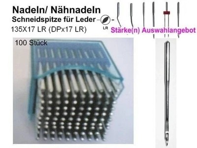 Nadeln DPX17 LR, Stärken zur eig. AUSWAHL! 100 LEDER NÄHNADELN   ## nahttechnik