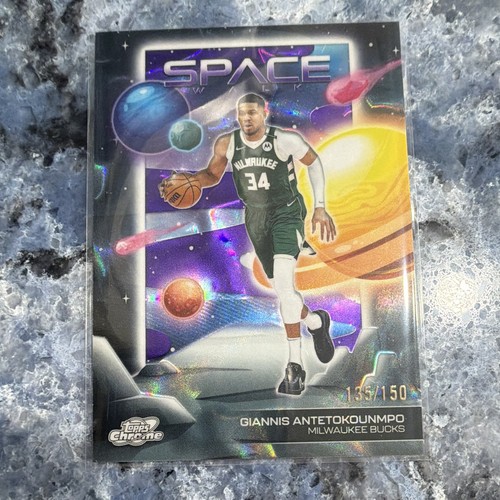 Topps 2025-26 Cosmic Chrome Space Walk Giannis Antetokounmpo SW-2 /150