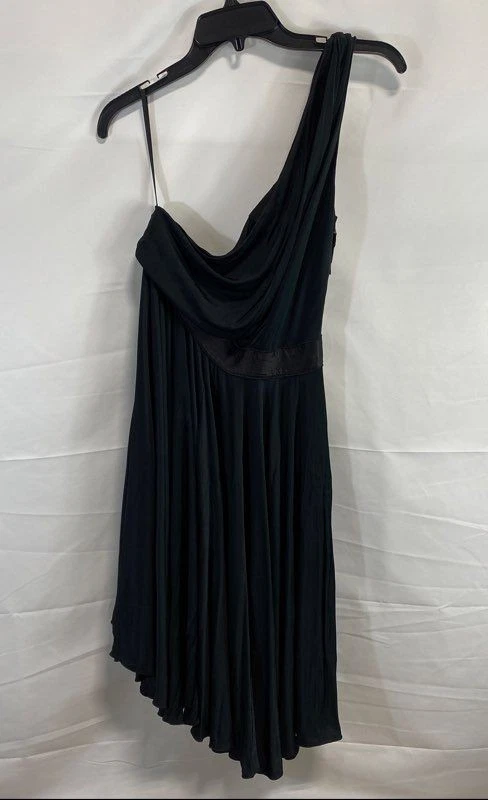 Dolce&Gabbana Womens Black Solid One Shoulder Dress Size 46 - Image 3 of 4