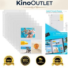 Clear Plastic Photo Sleeves - 30 Pack for 4x6 Pictures, Acid-Free Flexible