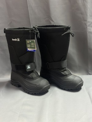 New Kamik Greenbay Men's Cold Weather Winter Boots Black