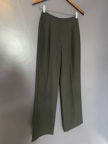 GIORGIO ARMANI Vtg Pleated Wide Leg High Waist Wool Blend Trouser Size 36 - Picture 5 of 14