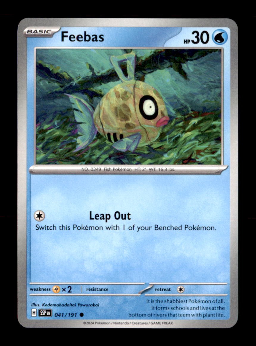 Feebas 041/191 Common Surging Sparks Pokemon Near Mint