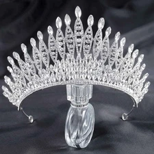 Baroque Crowns and Tiaras Crystal Bride Wedding Queen Crowns for Brides and Brid