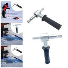 Ice Auger Drill Adapter Accessories Lightweight Metal Ice Fishing Attachment