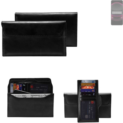 Handyhülle für Sharp Aquos R8s Pro Schutz Hülle + Handy Tasche schwarz