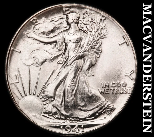1941 Walking Liberty Half Dollar-Super Choice Gem BU ++++ No Reserve #i5845
