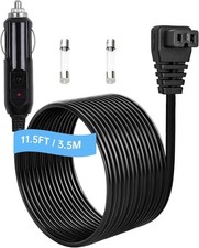 12V/24V Car Refrigerator Power Cord 11.5FT, Cigarette Lighter Plug for Alpicool,