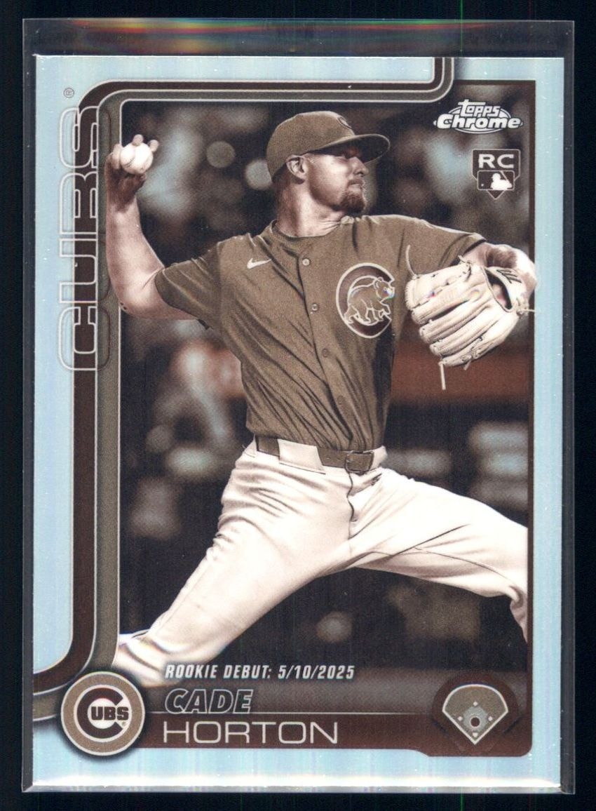 Cade Horton 2025 Topps Chrome Update Rookie Debut #USC102 Sepia Refractor RC