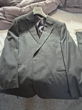 Moss Bros Mens Grey Suit 54R Chest 46R Waist