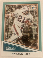 2017 Panini Classics JIM KIICK #146-Timeless Tributes/10 CM BLUE- MIAMI DOLPHINS