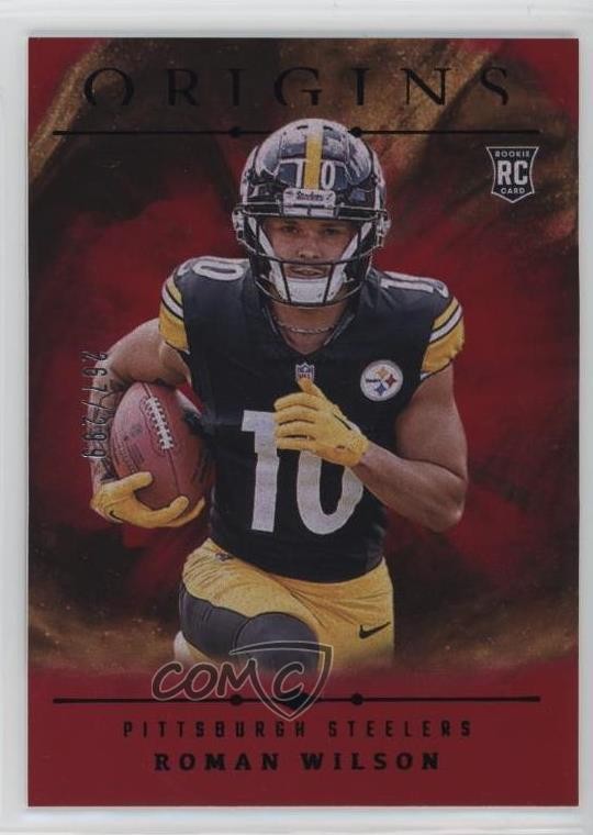 2024 Panini Origins Rookies Holo Red 267/299 Roman Wilson #138 Rookie RC 1k1b