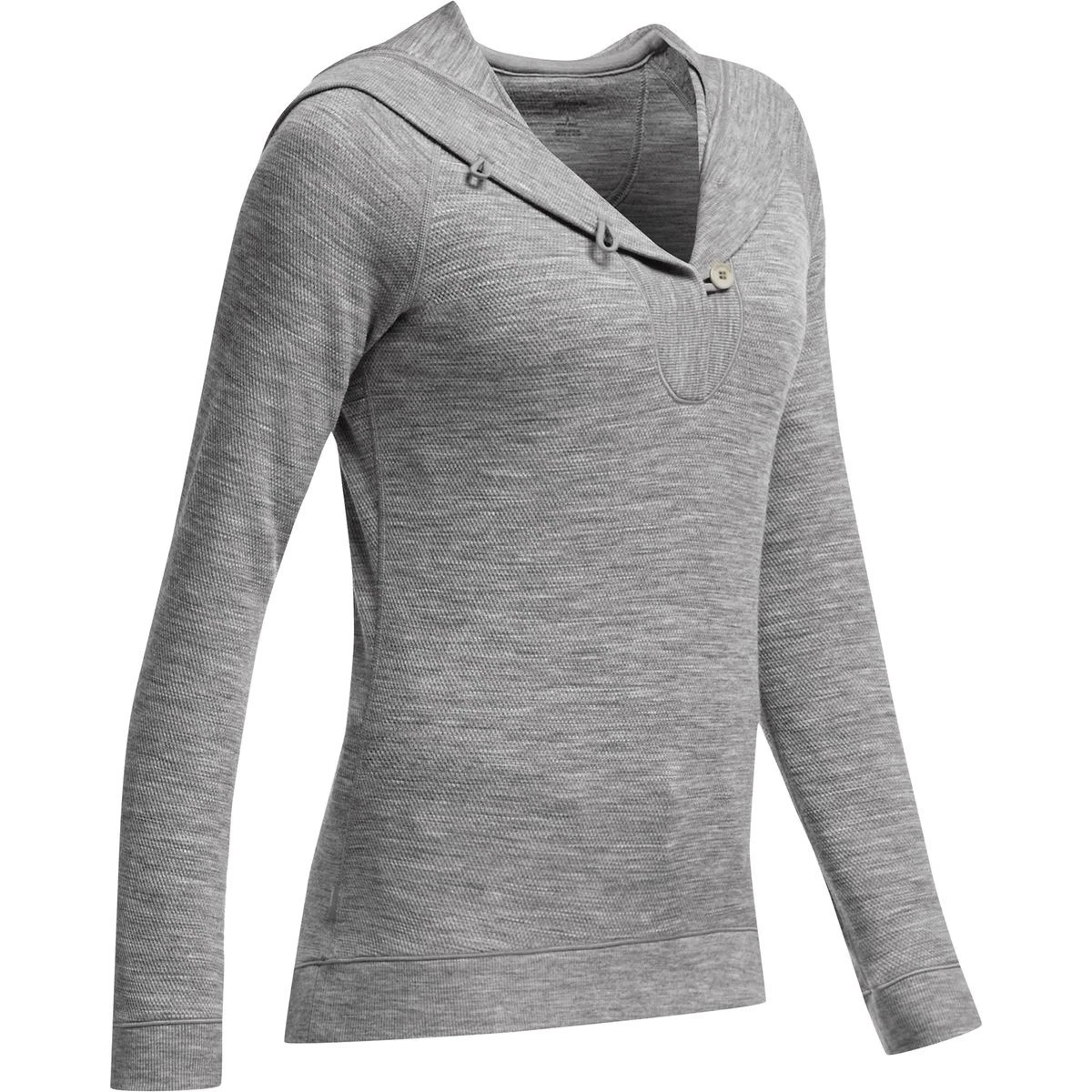 Icebreaker Crave Merino Wool Gray Hooded Sweatshirt Popover Layer Outdoor Sz XS