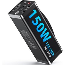 Portable Power Station 150W, 133.2 Wh/36000mAh Fast Charging