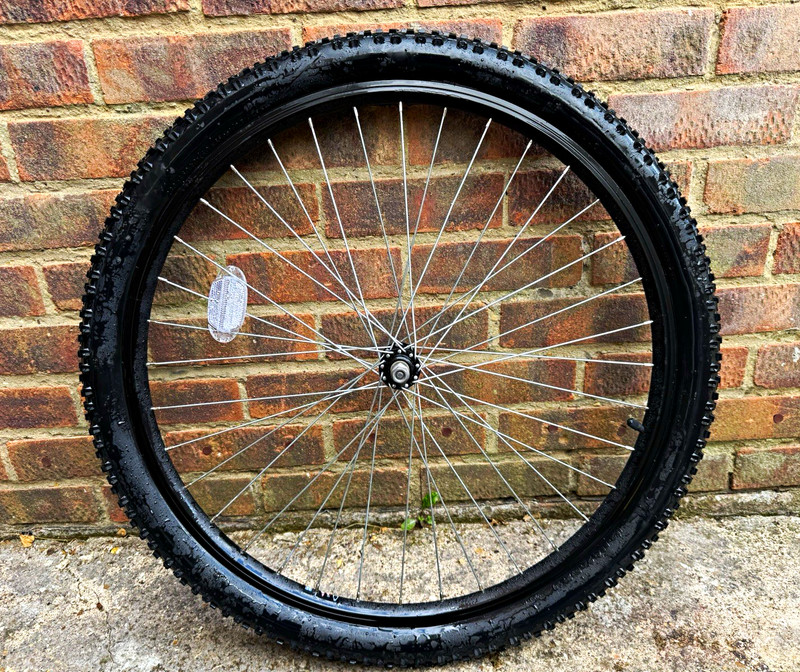 27.5x2.10 Front MTB Wheel Alloy Clincher Rim Brake Schrader Black Reflector
