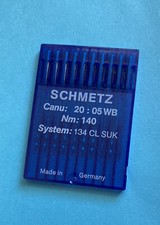  NOS 20:05WB- 140-SCHMETZ- SEWING MACHINE NEEDLES PK. 10 FREE SHIPPING 