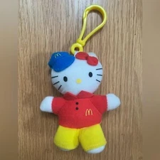 Hello Kitty McDonalds Sanrio 2000 Keychain Small Plush 4 Inches