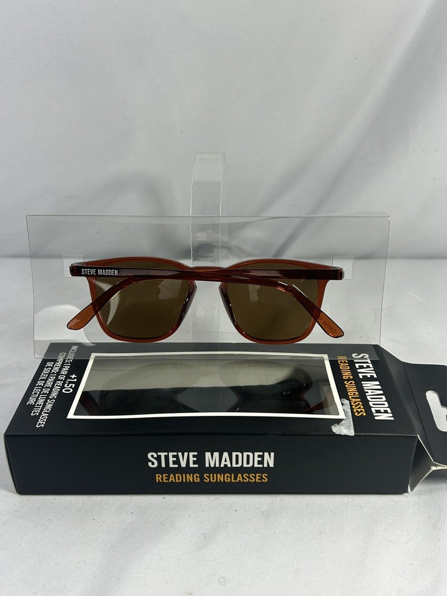 ? New! Steve Madden Brown Reading Sunglasses +1.50 With  display picture 1
