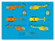 Peddinghaus 1/87 ep 3278 BO 105 Rettungshubschrauber der Luftrettung, 3 Kennunge