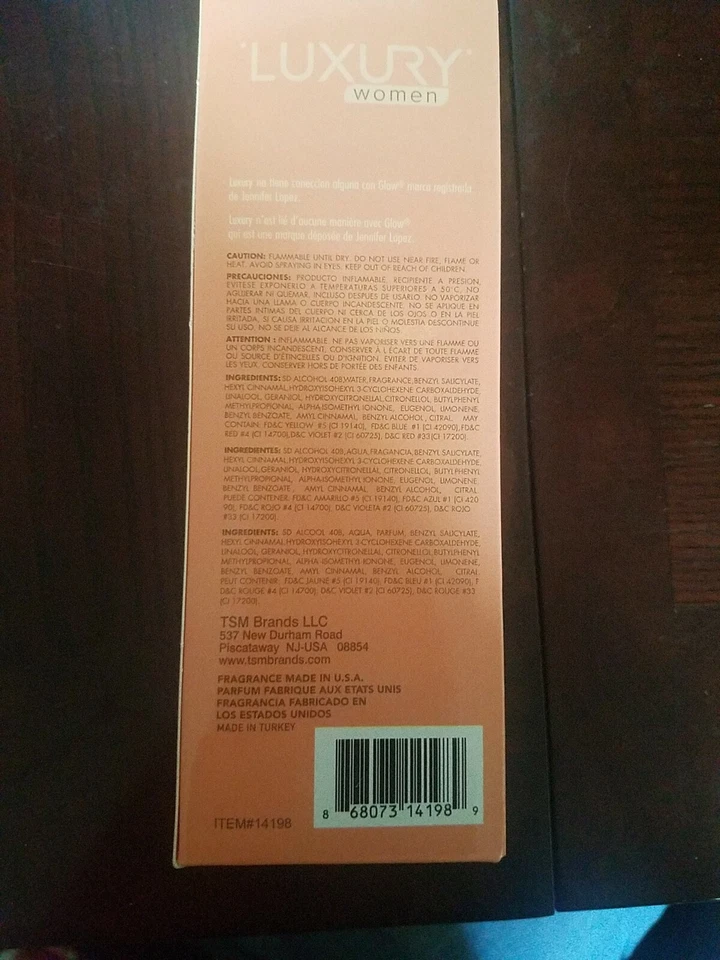 Luxury Women #33 Perfume Spray Feminino 2,5 oz 75ml Eau De Toilette Novo-ENVIO 24 - Imagem 3 de 4