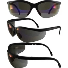 BLUE MOON SAFETY GLASSES SUNGLASSES GLOBAL VISION BLUE MIRROR
