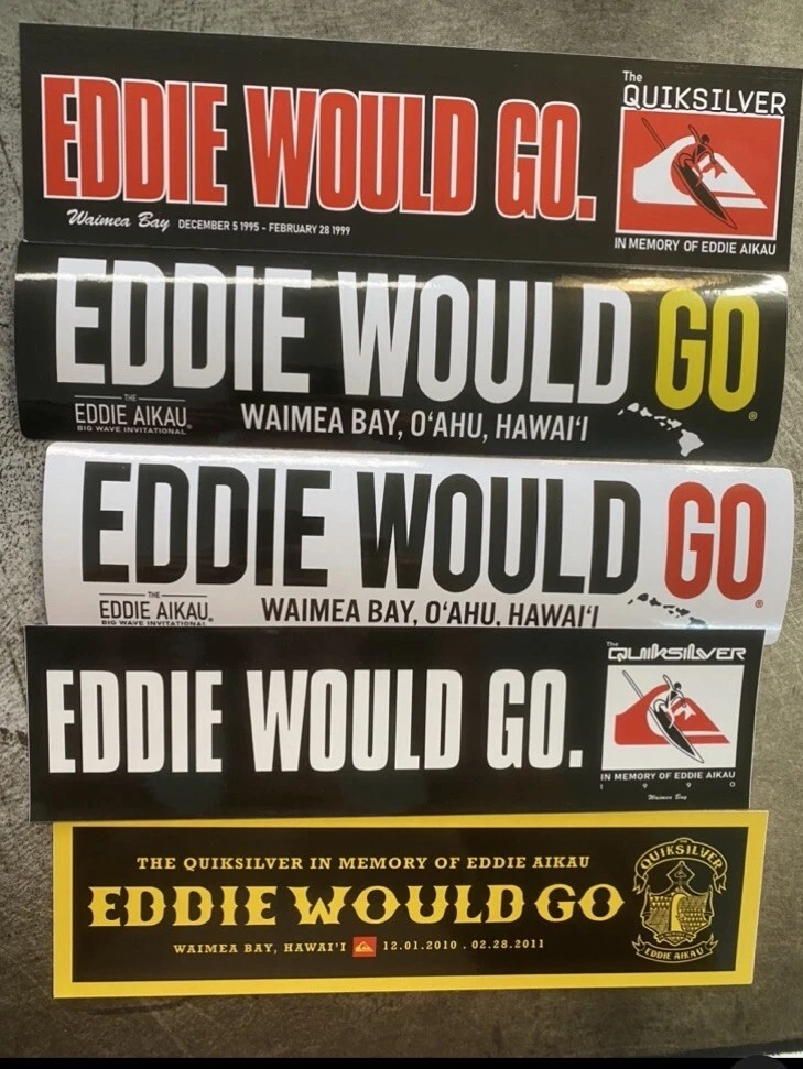 Eddie Would Go Sticker for sale - eBay