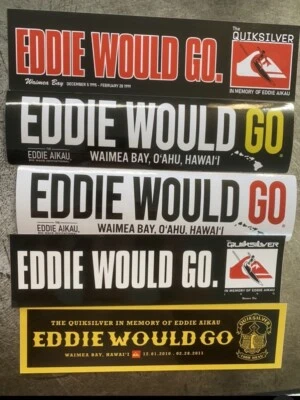 Eddie Would Go Sticker for sale - eBay