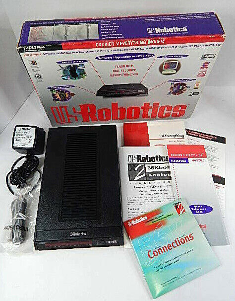 Vintage USRobotics Courier V.Everything Analog Modem 1994 - 33.6/28.8kbps