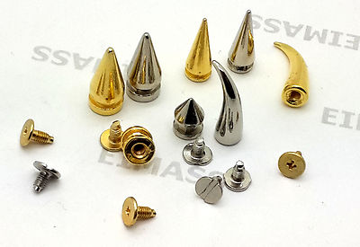 Schraubverschluss Spike Kegelniete, Kugel, Tigerkralle Nieten, Mode Accessoire, 2168 